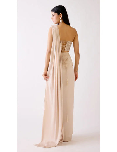 The Nightfall Fête Draped Saree