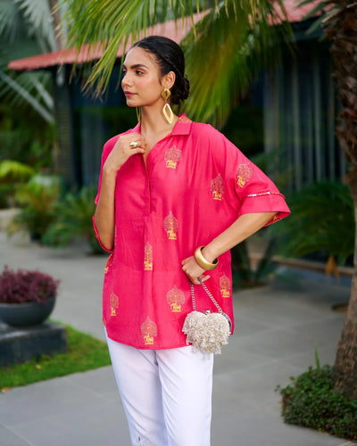 Pink Indiana Zoe Shirt