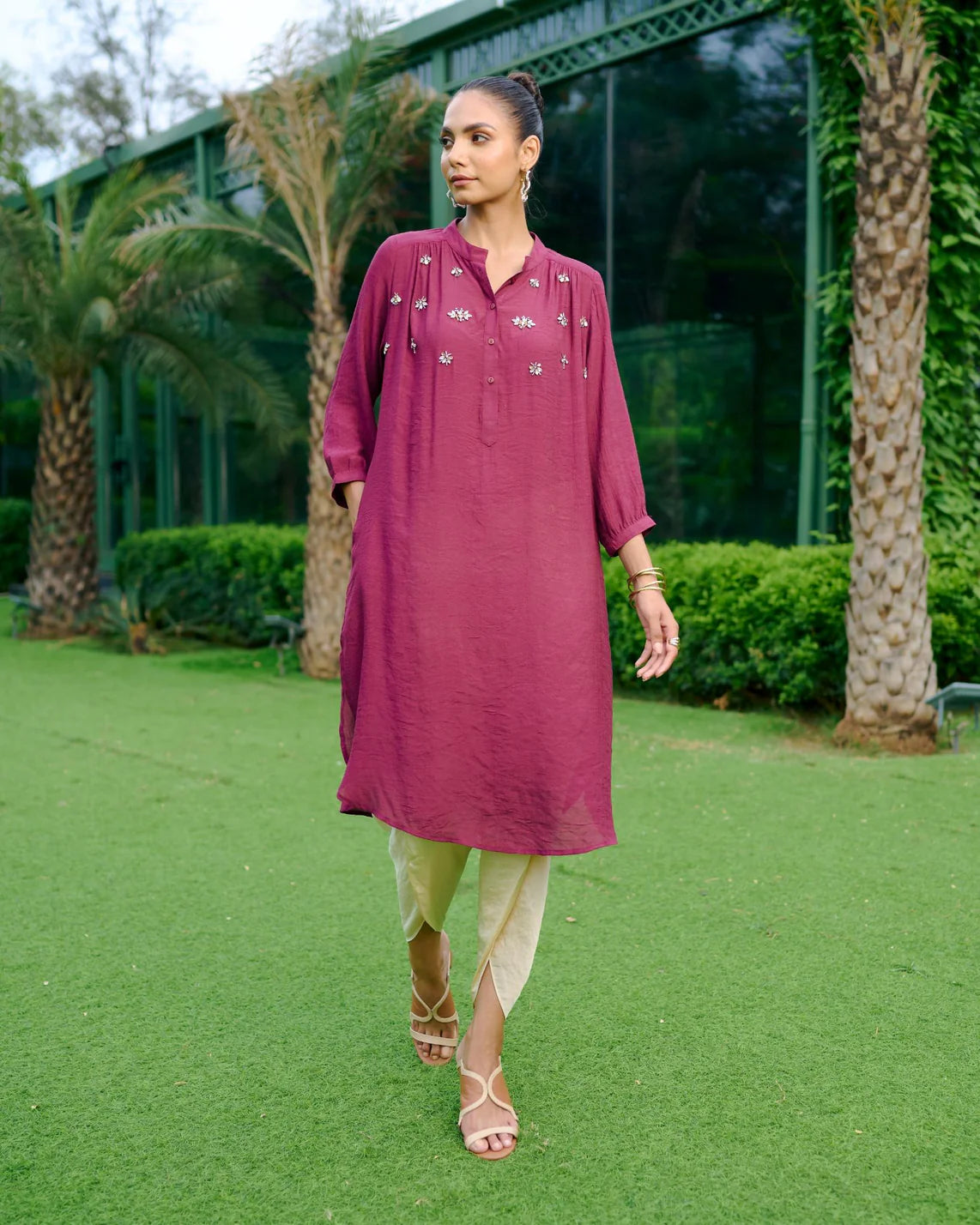 Wine Bug Gathered Tunic