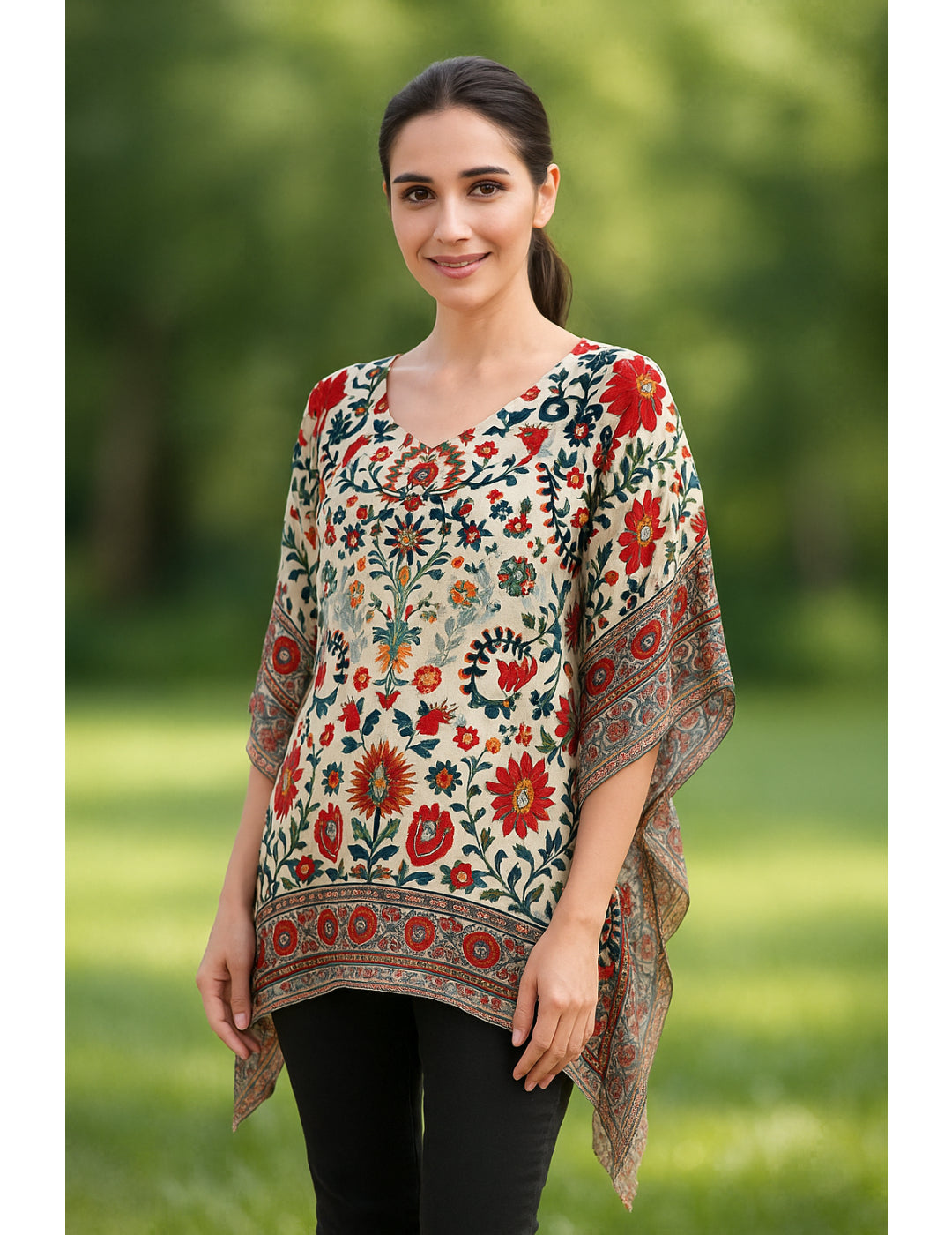 Multi color Printed Kaftan