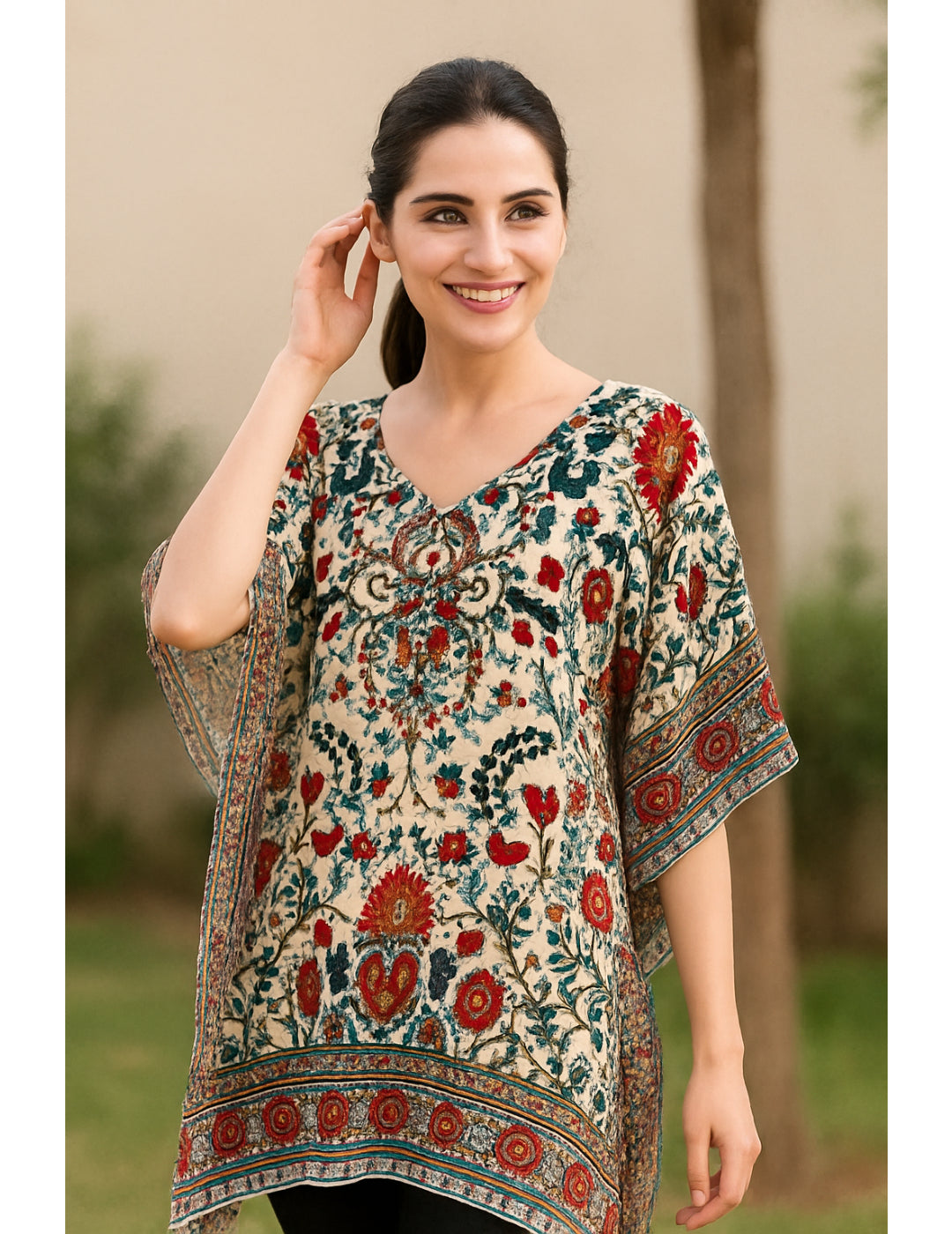 Multi color Printed Kaftan