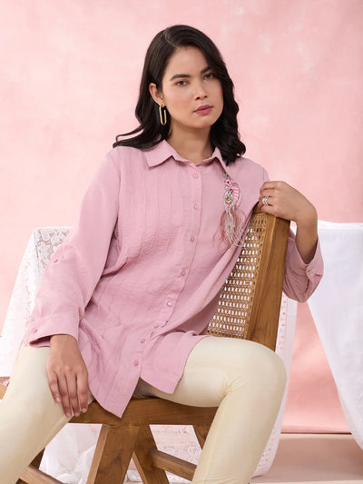 Pink Crest Anchor Shirt