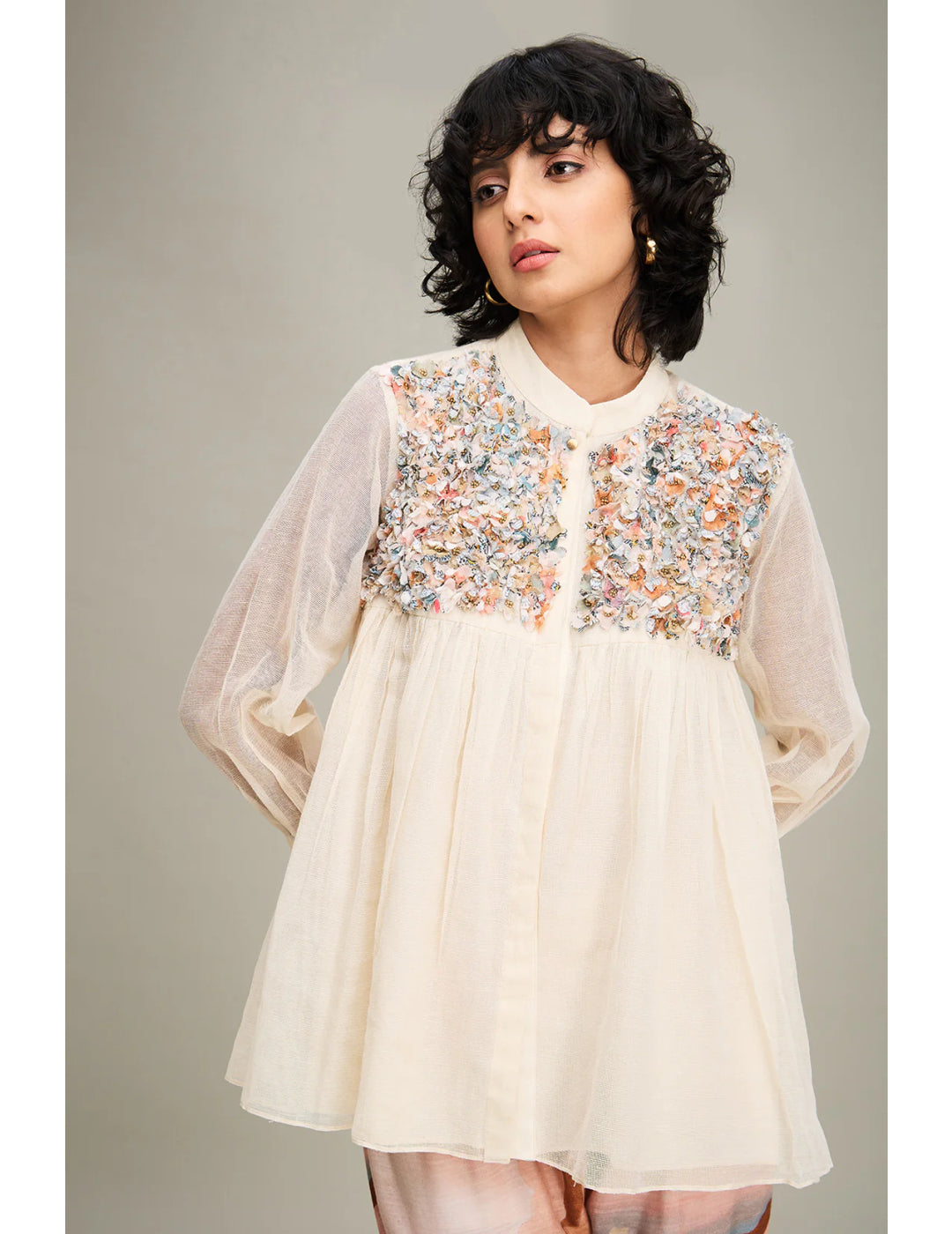 Conversational Embellished Co ord Set