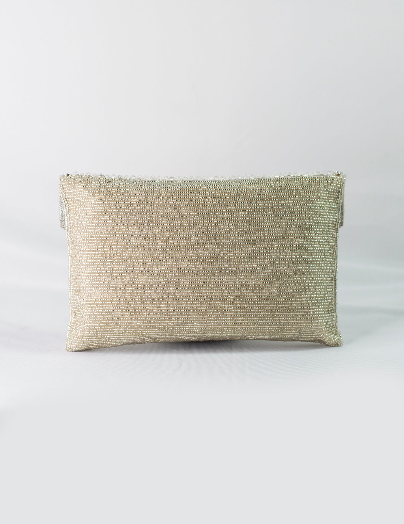 Crystal Envelope Beige Clutch