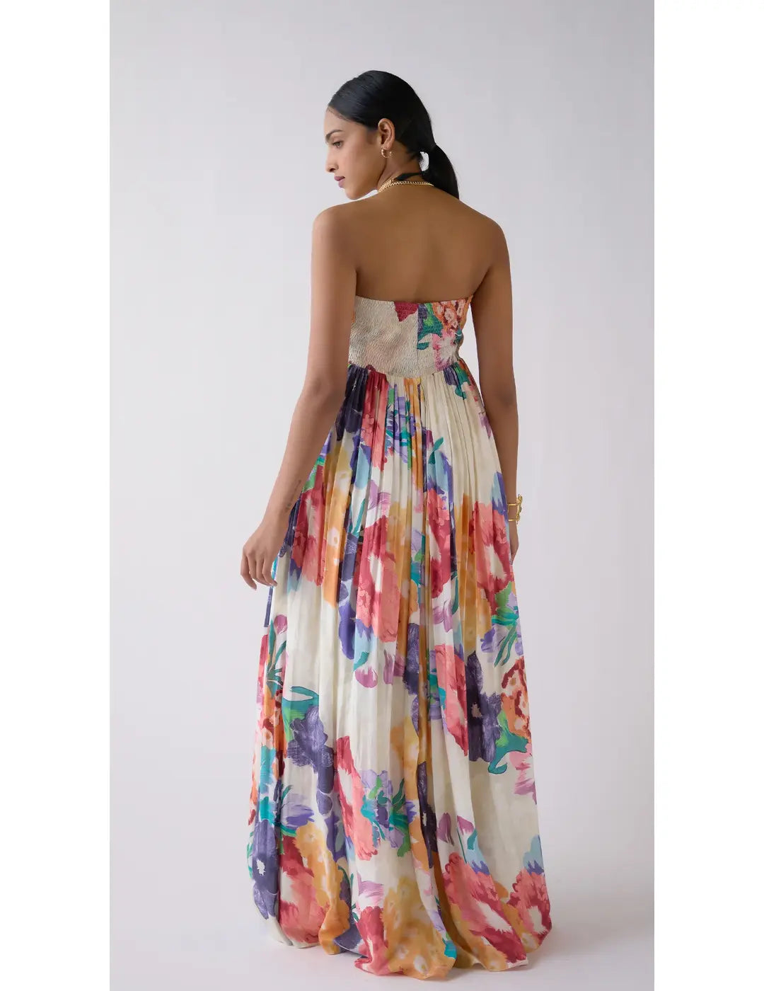 Multi Muslin Floral Dress
