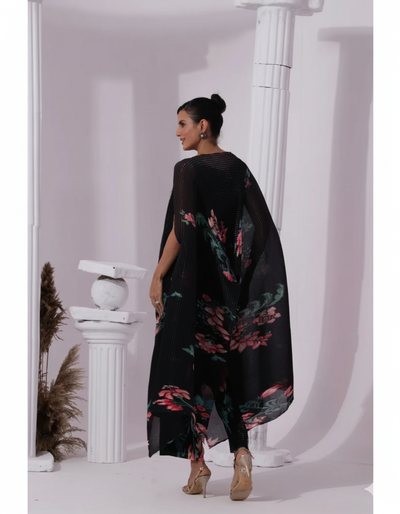 Wildflower Muse Jet Black Kaftan & Pant