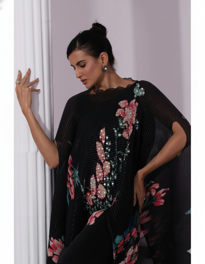 Wildflower Muse Jet Black Kaftan & Pant