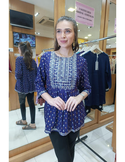 Blue Tunic Kurti