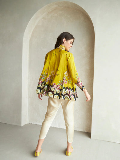 Opada Yellow Quix Zip-Up Shirt