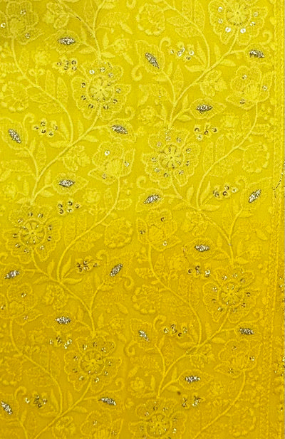 Zohra –Ombre Yellow Chikankari Kurti