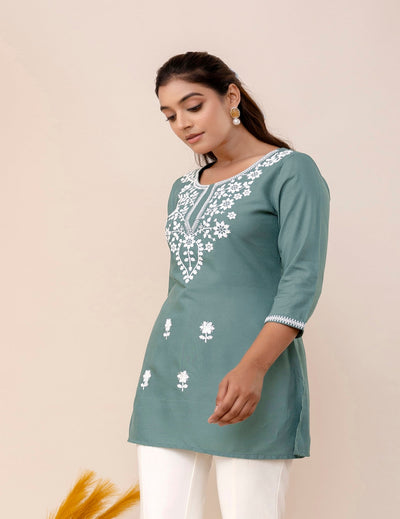 Grey A-Line Top