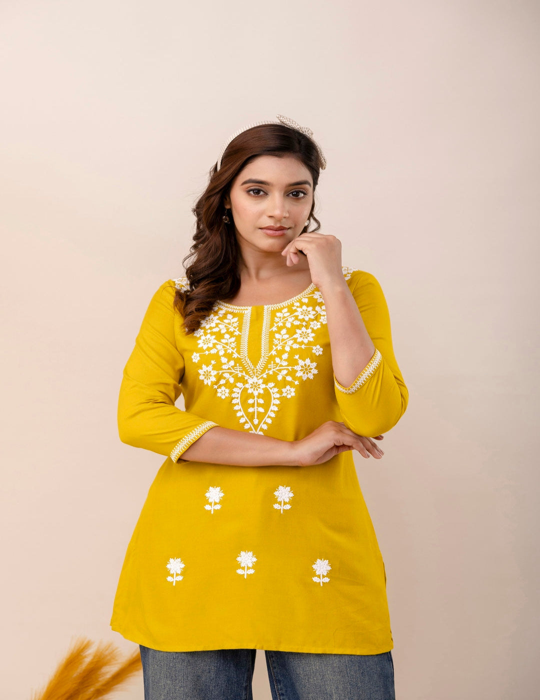Yellow A-Line Top