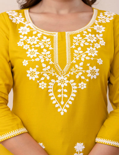 Yellow A-Line Top