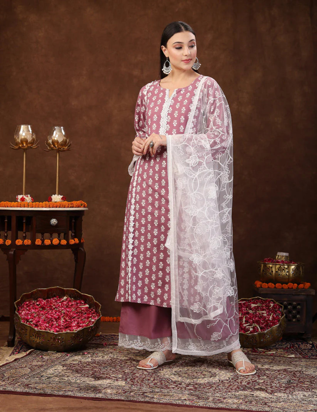 Floral Printed Suit Set