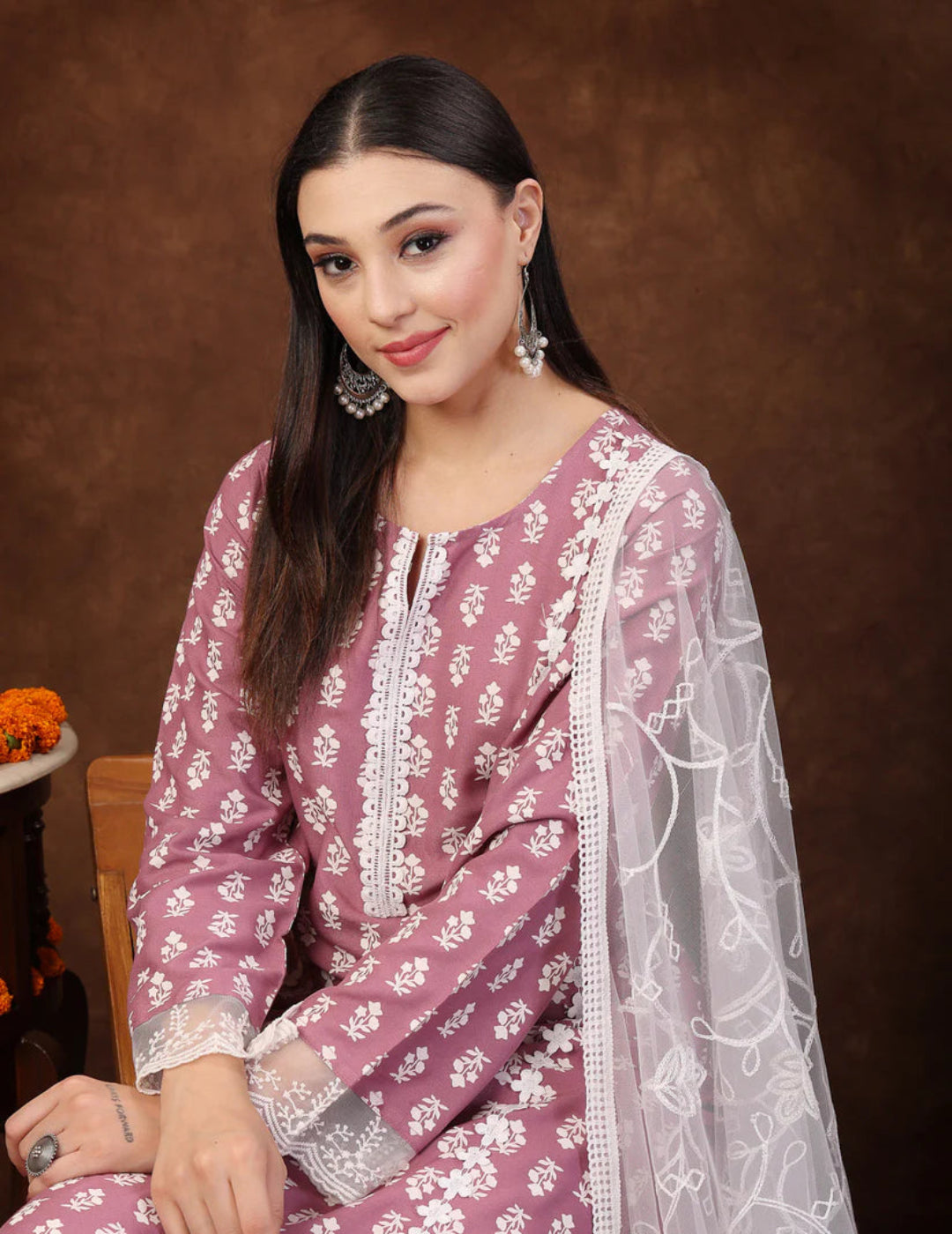 Floral Printed Suit Set