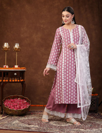 Floral Printed Suit Set