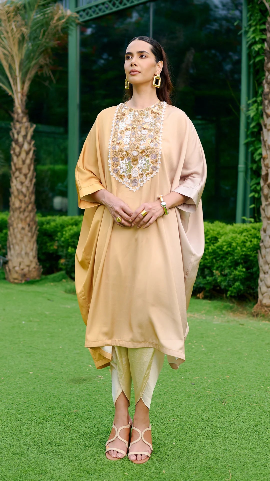 MUSTARD OMBRE ANORA TUNIC