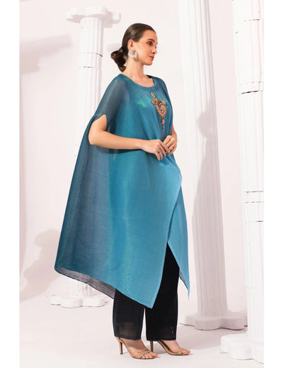 Ombre Ocean Blue Kaftan & Pant Set