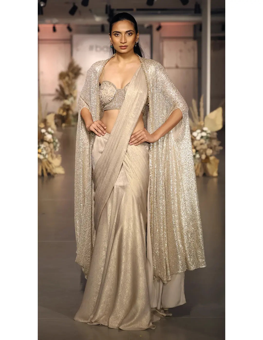 Shimmer Drape Saree for Weddings SG