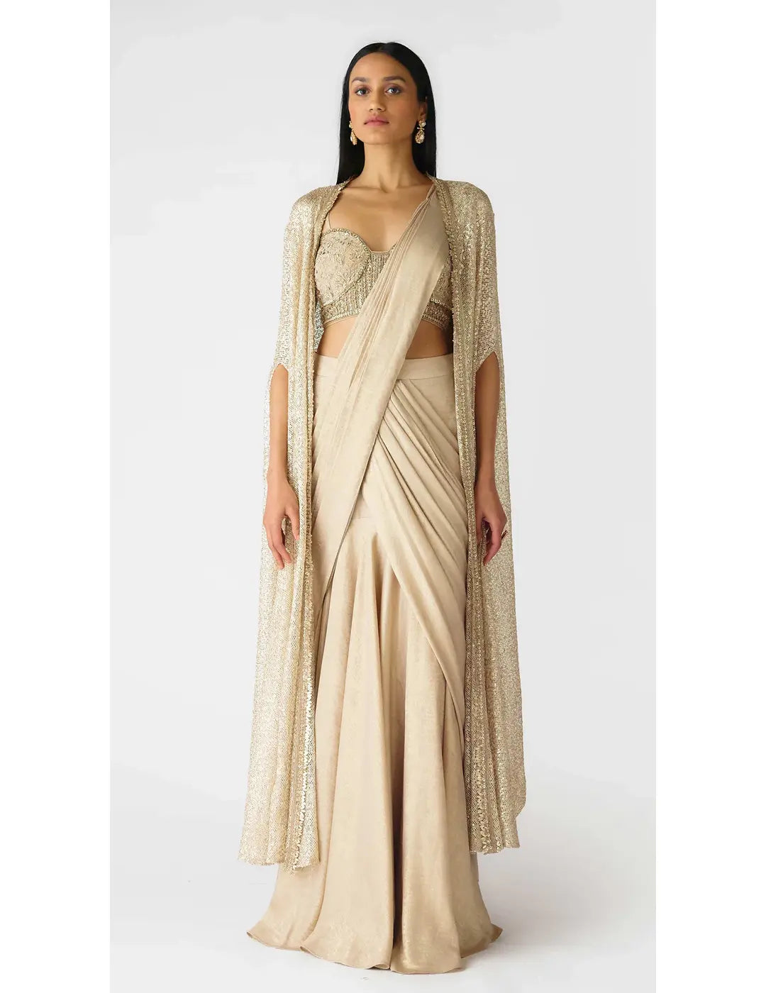 Shimmer Drape Saree for Weddings SG