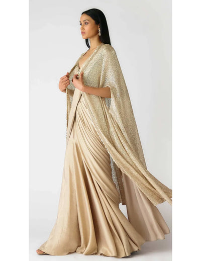 Shimmer Drape Saree for Weddings SG