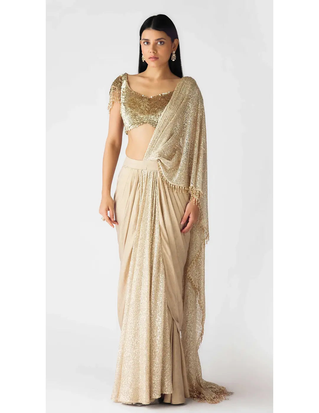 The Celestial Glow Draped Saree