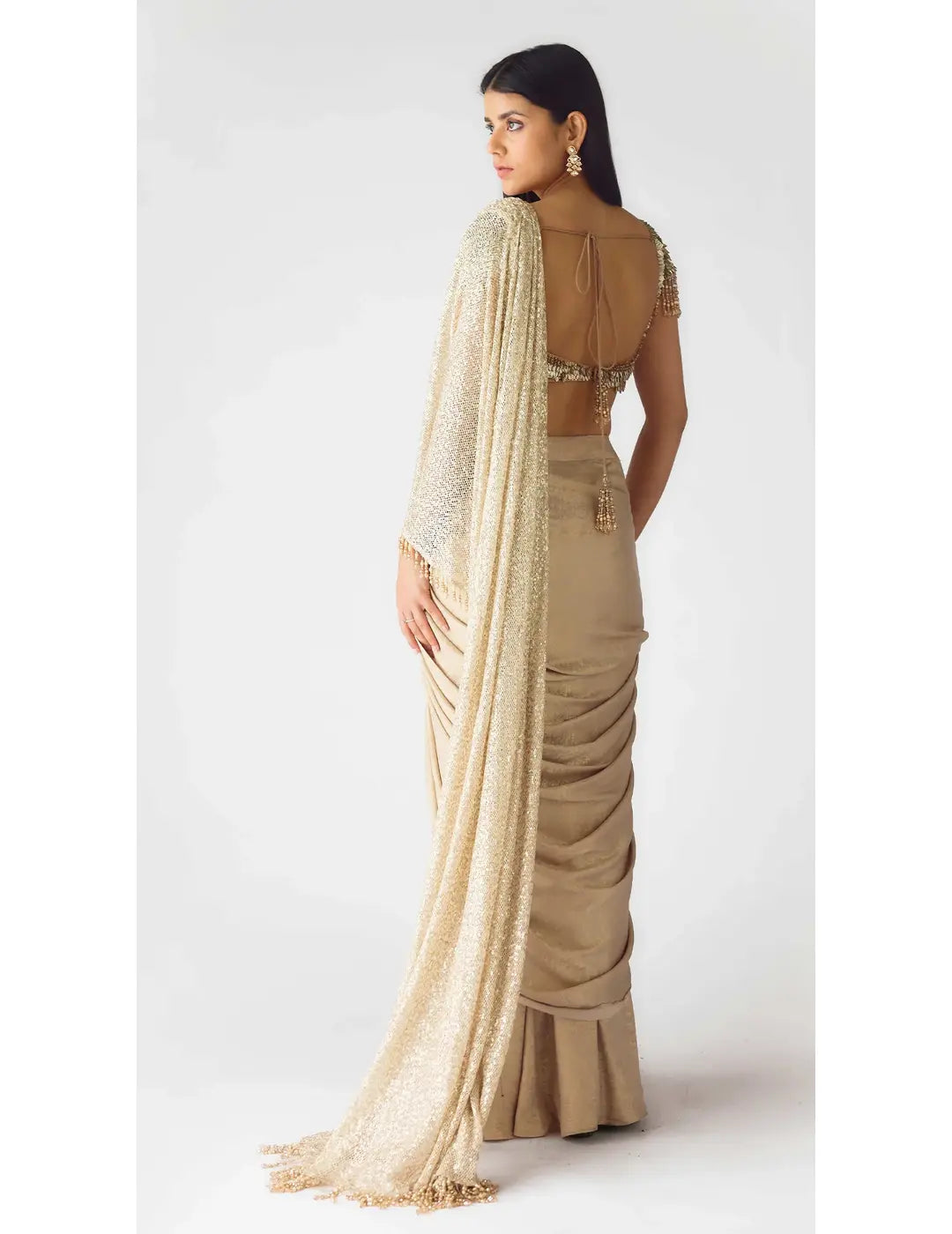 The Celestial Glow Draped Saree