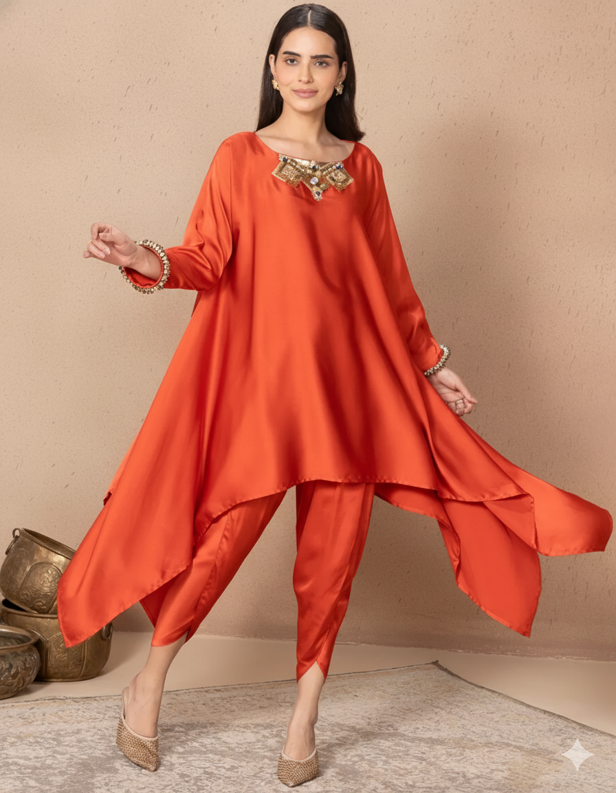 RUST ORANGE ZOLA TUNIC