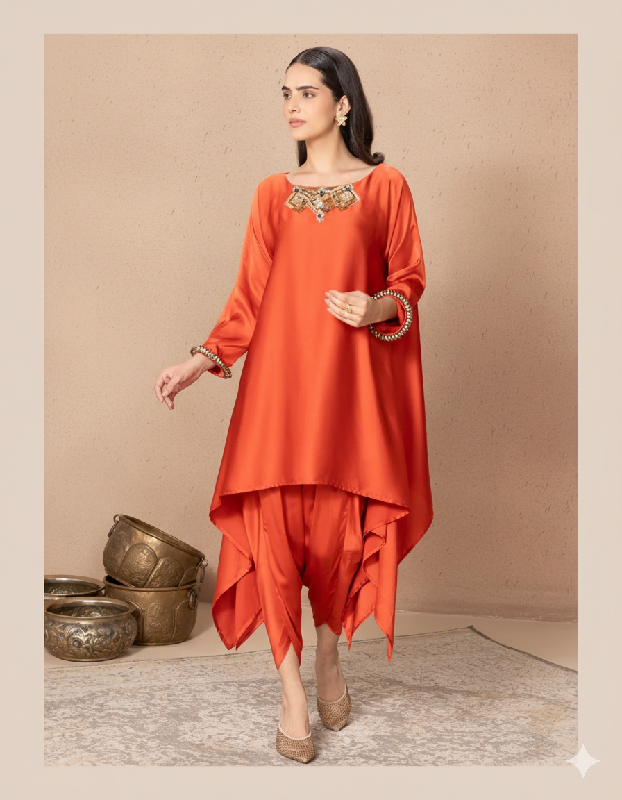 RUST ORANGE ZOLA TUNIC