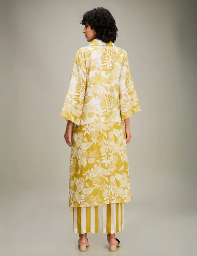Ahyana Printed Co ord Set With Jacket