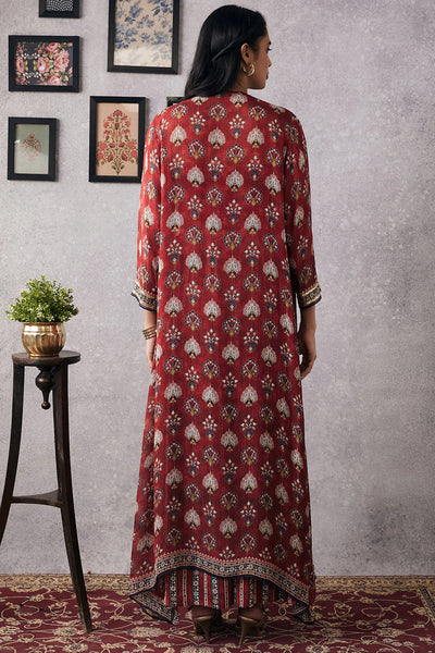 粉色 &amp; 金色 Cape Dhoti 套装