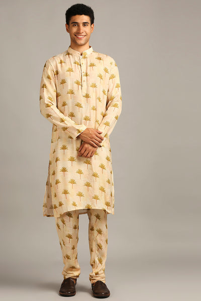 Conversational Jacket With Kurta Set