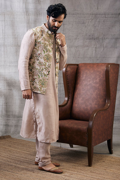 Mehr Printed Bundi With Kurta Set