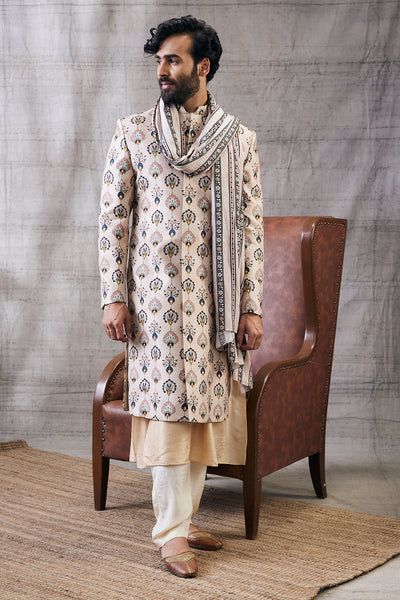 Sarouk  Printed Sherwani Set