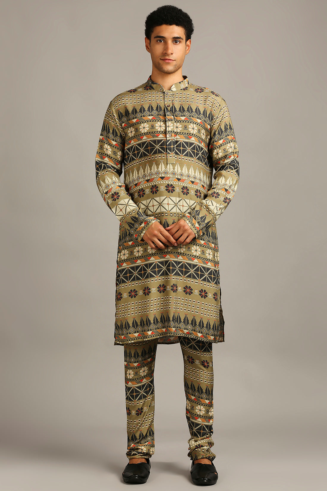 Tiraz Printed Kurta Set