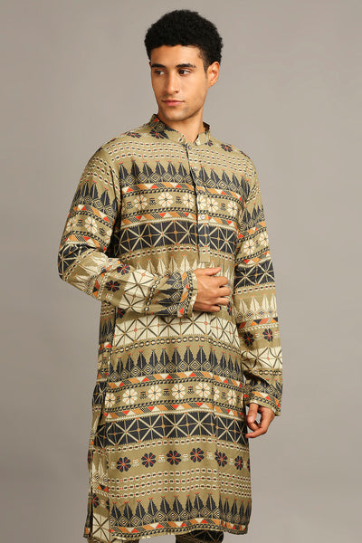 Tiraz Printed Kurta Set