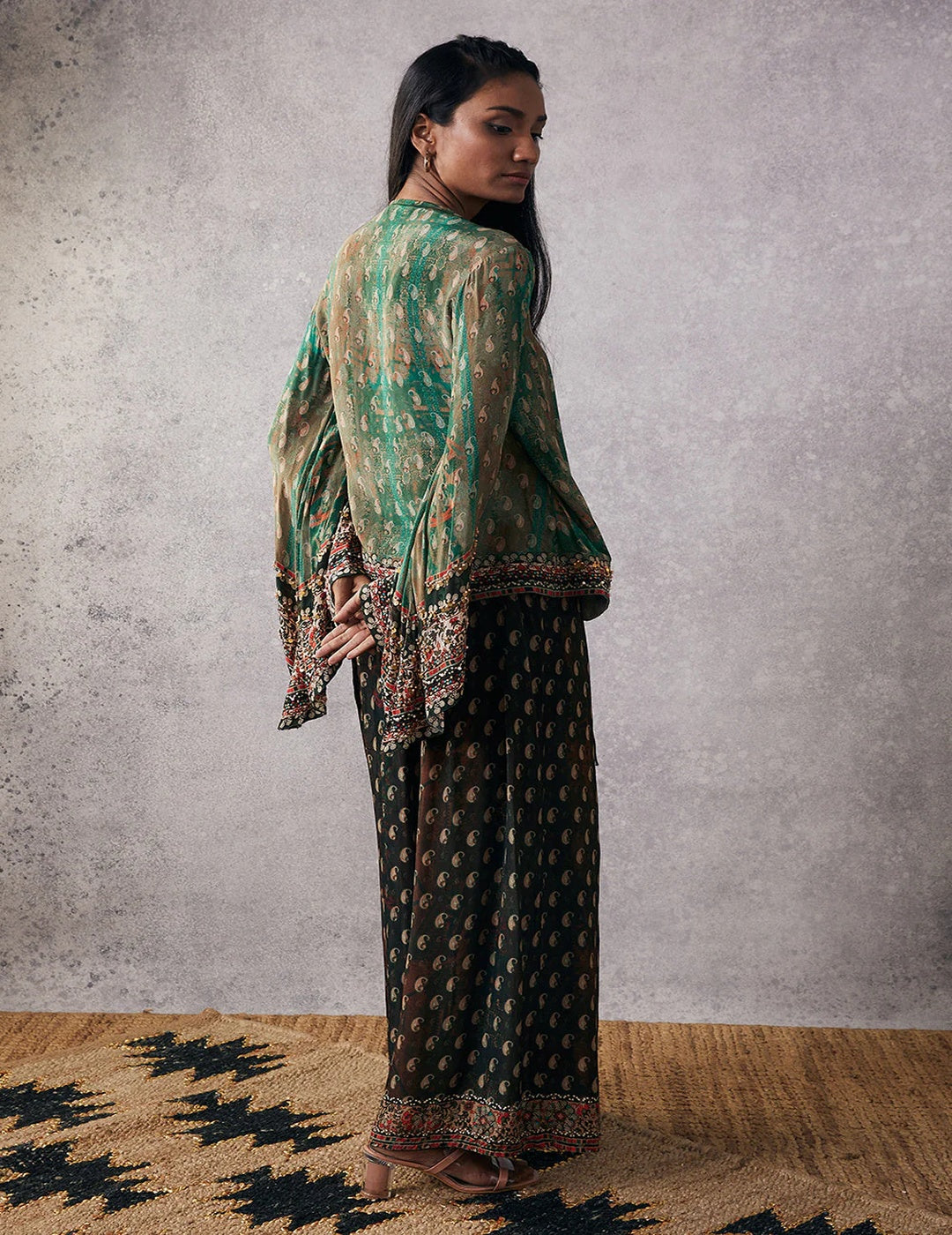 Ikaya Embroidered Angarkha Set – Studio J Shop
