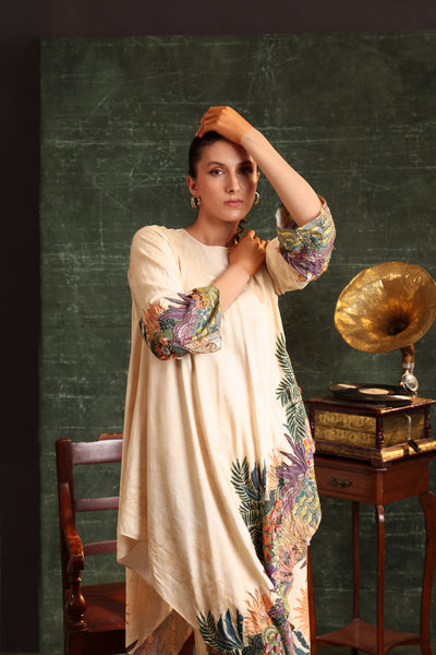 mbellished Asymmetric Kurta Set Online in Singapore