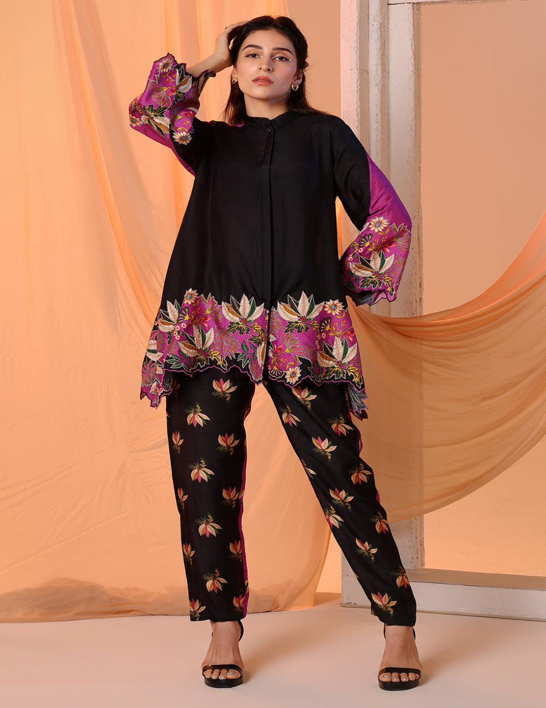 Aarani Embroidered Co-Ord Set - Designer Indian Wear Singapore – Studio ...