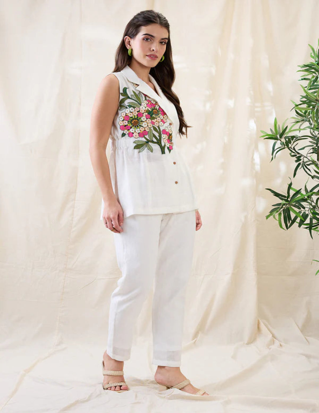 Gulzaar appliqued co-ord set