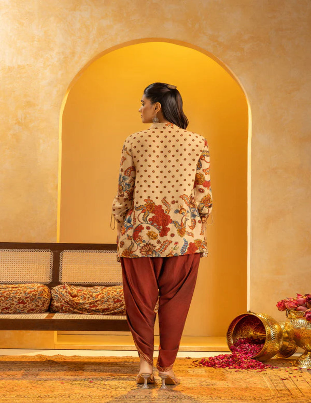 Rangtara Embellished Dhoti Set