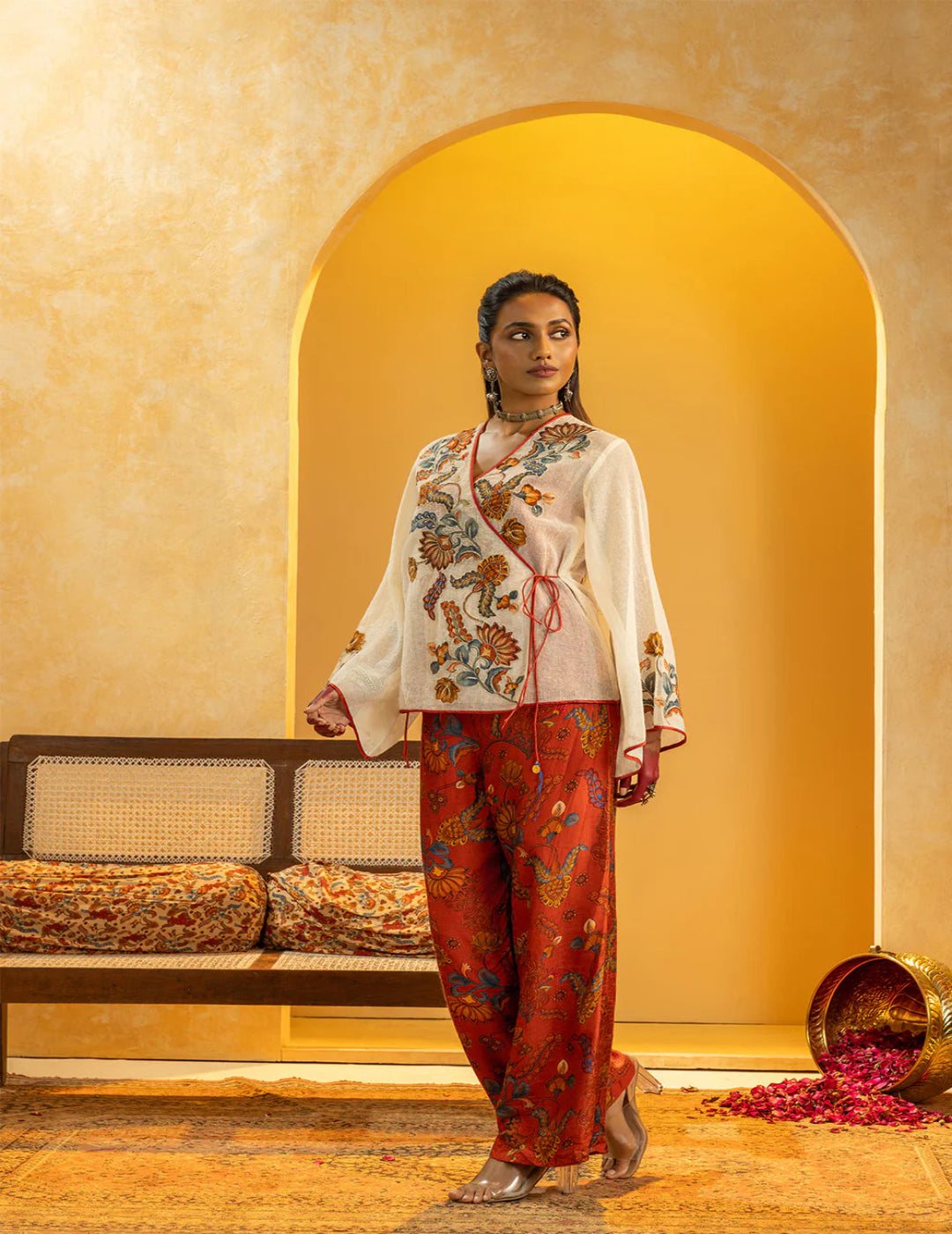 Rangtara Appliqued Co-ord Set