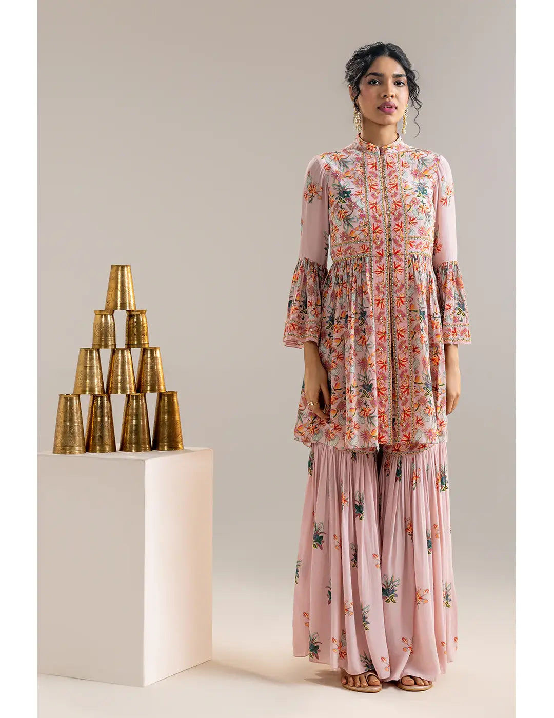 Aarani Embroidered Sharara Set – Studio J Shop