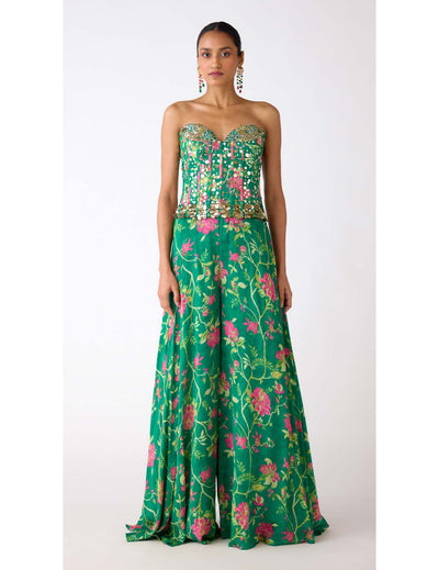 The Celestial Garden Corset & Sharara Set