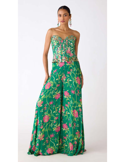 The Celestial Garden Corset & Sharara Set