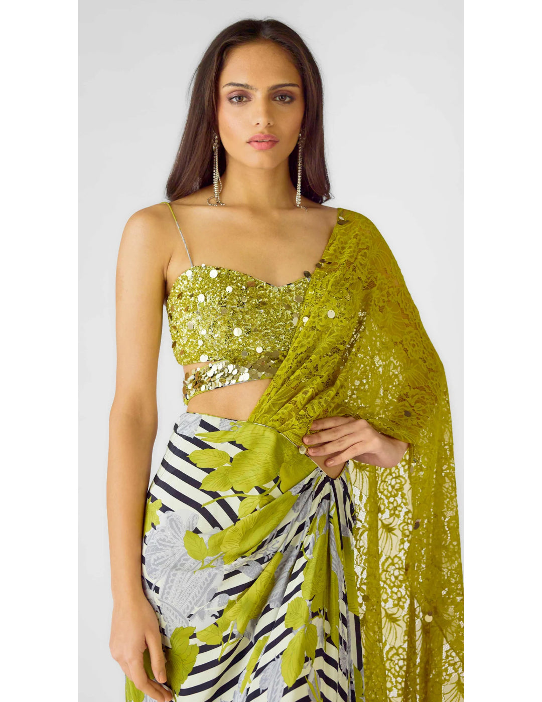 The Neon Sauvage Draped Saree