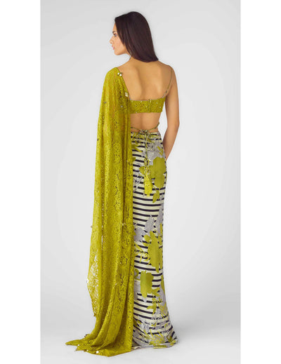 The Neon Sauvage Draped Saree