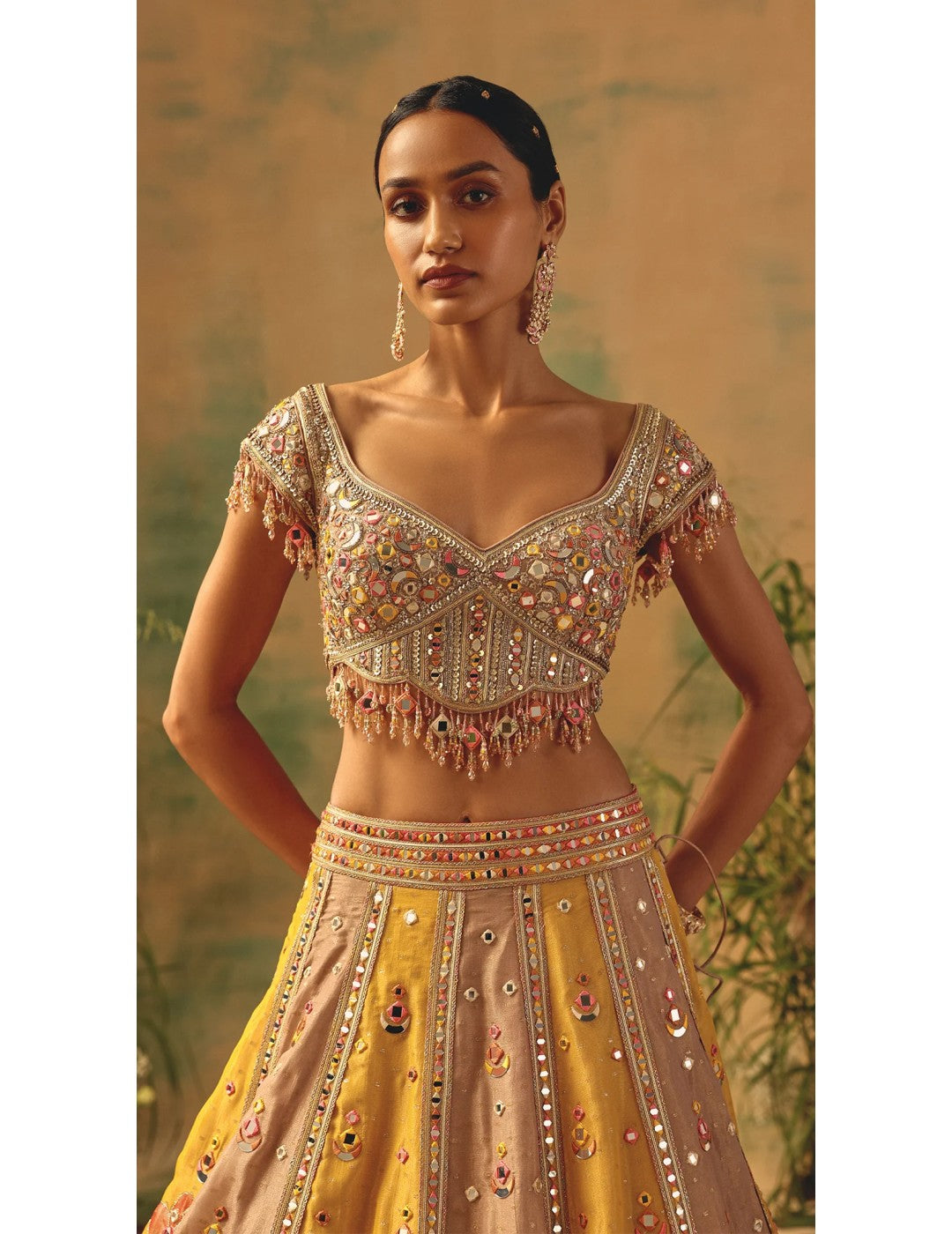 The Ochre Reverie Lehenga