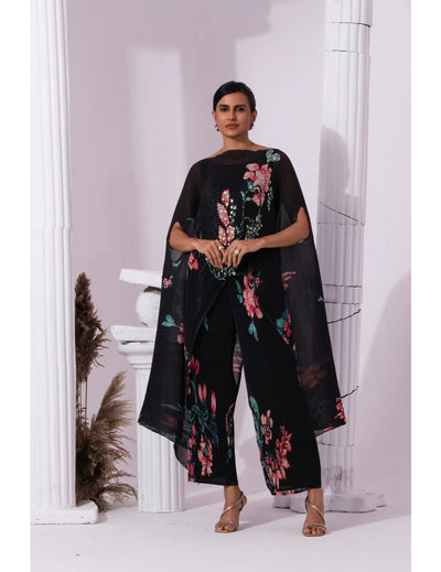 Wildflower Muse Jet Black Kaftan & Pant