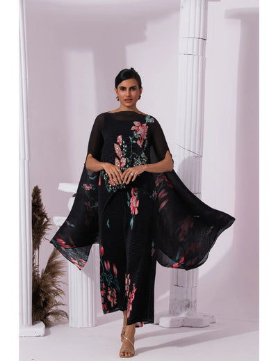 Wildflower Muse Jet Black Kaftan & Pant